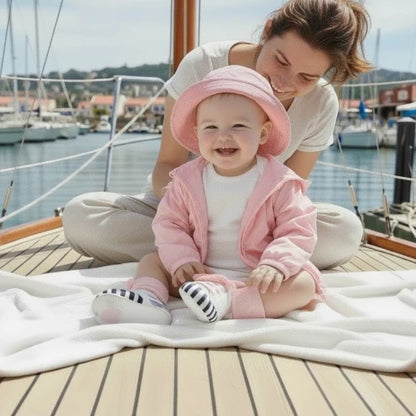 Little sailor (pink and navy blue)